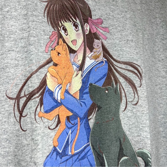 Fruits Basket Anime Loot Wear T-Shirt, Gray, Size XL - Picture 3 of 5